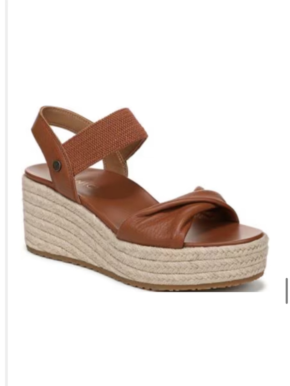 Vionic Darla Leather Wedge Espadrille Sandals